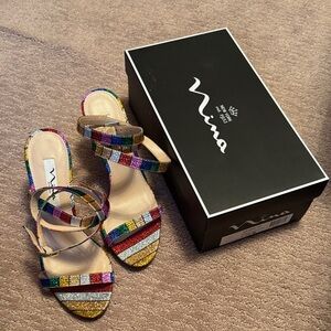 Nina Women's Colorful Strappy Heels